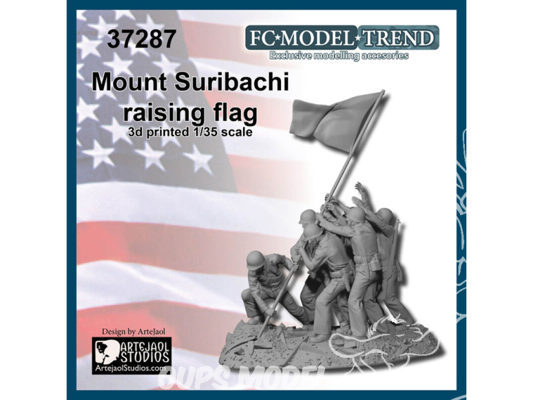 FC MODEL TREND accessoire résine 37287 Drapeau hissé au mont Suribachi 1/35