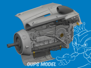 Eduard kit d'amelioration brassin Print 672402 Moteur Messerschmitt Bf 109G-10 Erla Eduard 1/72