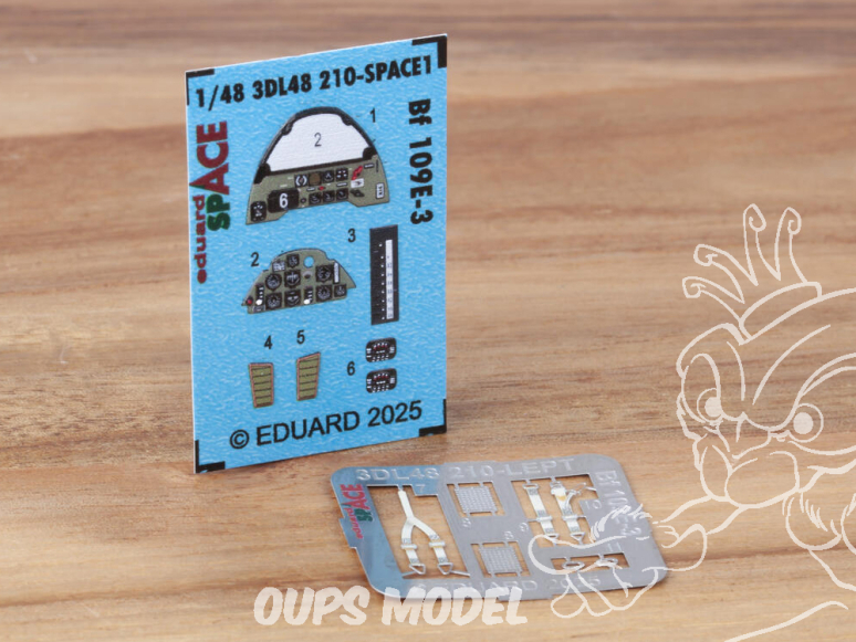 Eduard Space décalques 3D 3DL48210 Messesrchmitt Bf 109E-3 Hobby Boss 1/48