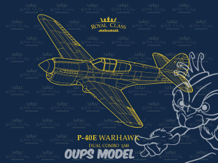 EDUARD maquette avion R0023 P-40E Dual combo Royal Class 1/48