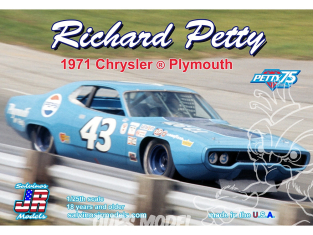 JR Models maquette voiture RPCP1971C Richard Petty 1971 Plymouth Peps 1/25