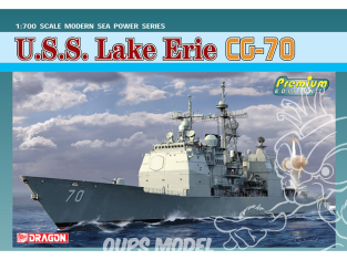 DRAGON maquette bateau 7142 USS Lake Erie CG-70 1/700