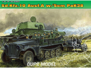 DRAGON maquette militaire 6732 Sd.Kfz.10 Ausf A et 5cm PaK 38 1/35