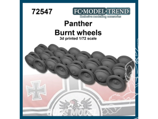 FC MODEL TREND accessoire résine 72547 Roues brulées Panther 1/72