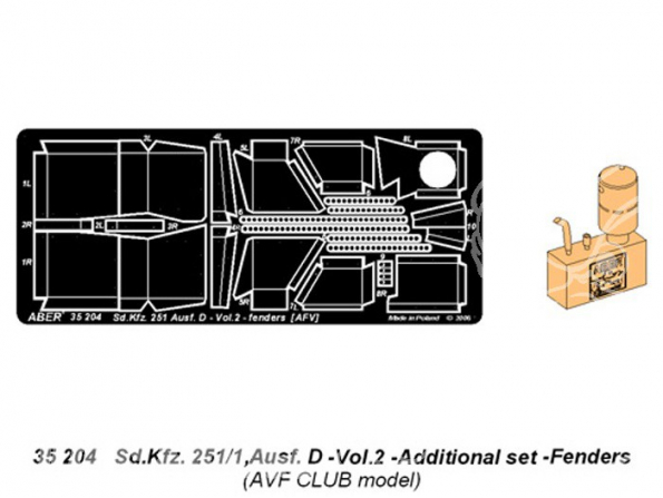 Aber 35204 Sd.kfz.251/1 Ausf.D 1/35