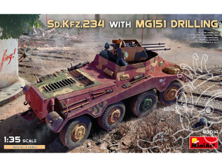 Mini Art maquette militaire 40014 Sd.Kfz.234 AVEC MG151 MITRAILLEUSES 1/35