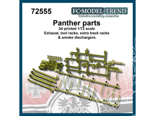 FC MODEL TREND accessoire résine 72555 Pièces Panther 1/72