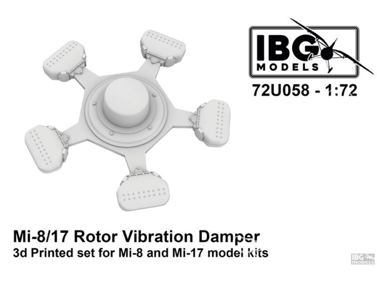 IBG maquette Hélicoptére 72U058 Amortisseur de vibrations du rotor Mi-8 et Mi-17 1/72