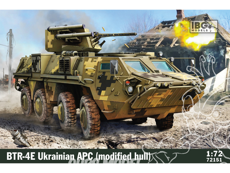 IBG maquette militaire 72151 Coque modifiée du BTR-4E APC ukrainien 1/72