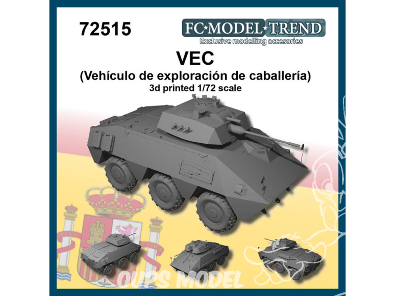 FC MODEL TREND maquette résine 72515 VEC - Vehiculo de exploracion de caballeria 1/72