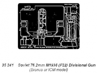 Aber 35241 Soviet 76,2mm M1936 (F22) Divisional Gun 1/35