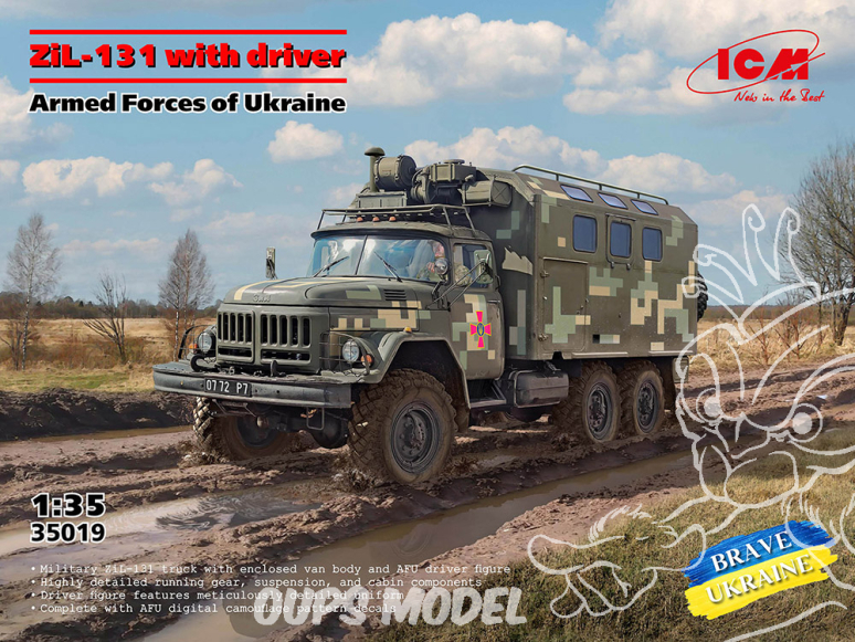 Icm maquette militaire 35019 ZIL-131 avec chauffeur 1/35