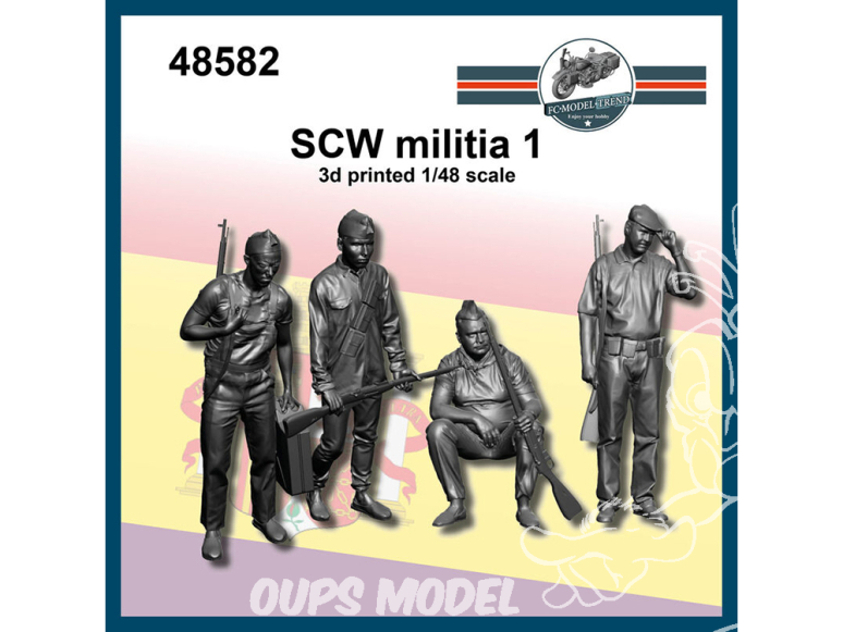 FC MODEL TREND figurine résine 48582 Milice SCW 1 1/48