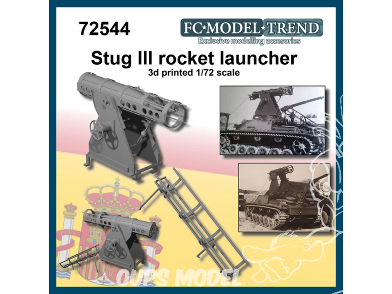 FC MODEL TREND accessoire résine 72554 Lance roquettes pour StuG III 1/72