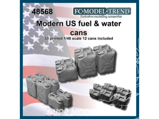 FC MODEL TREND accessoire résine 48568 Bidons de carburant et eau US moderne 1/48