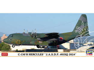 Hasegawa maquette avion 10862 C-130H Hercules « Force aérienne d'autodéfense japonaise 401SQ 2024 » 1/200