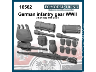 FC MODEL TREND accessoire résine 16562 Equipement Infanterie Allemande WWII 1/16