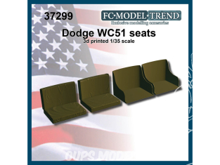 FC MODEL TREND accessoire résine 37299 Sièges Dodge WC51 1/35