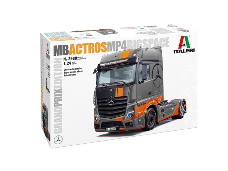 italeri maquette camion 3968 MB Actros MP4 Big Space - Grand Prix Edition 1/24