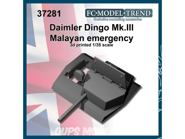 FC MODEL TREND accessoire résine 37281 Daimler Dingo Mk.III Malayan emergency 1/35