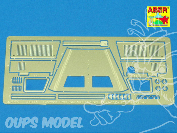 Aber 35116 Sd.Kfz.11 Engine Overlay 1/35