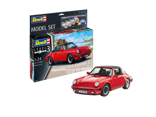 Revell maquette voiture 67689 Model Set Porsche 911 G Model Targa avec accessoires de base 1/24