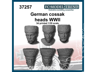 FC MODEL TREND accessoire résine 37257 Têtes Allemandes cosaque WWII 1/35