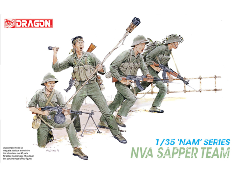 dragon maquette militaire 3308 NVA Sapper Team 1/35