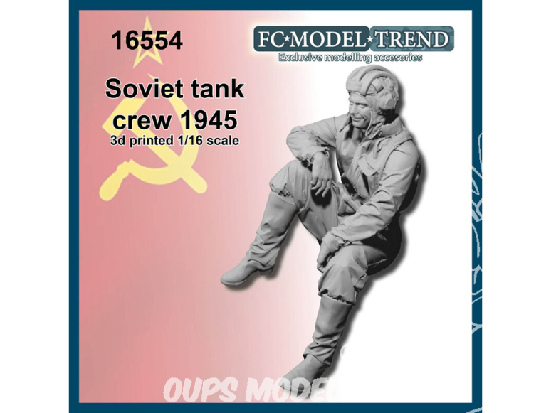 FC MODEL TREND figurine résine 16554 Tankiste Soviétique 1945 1/16