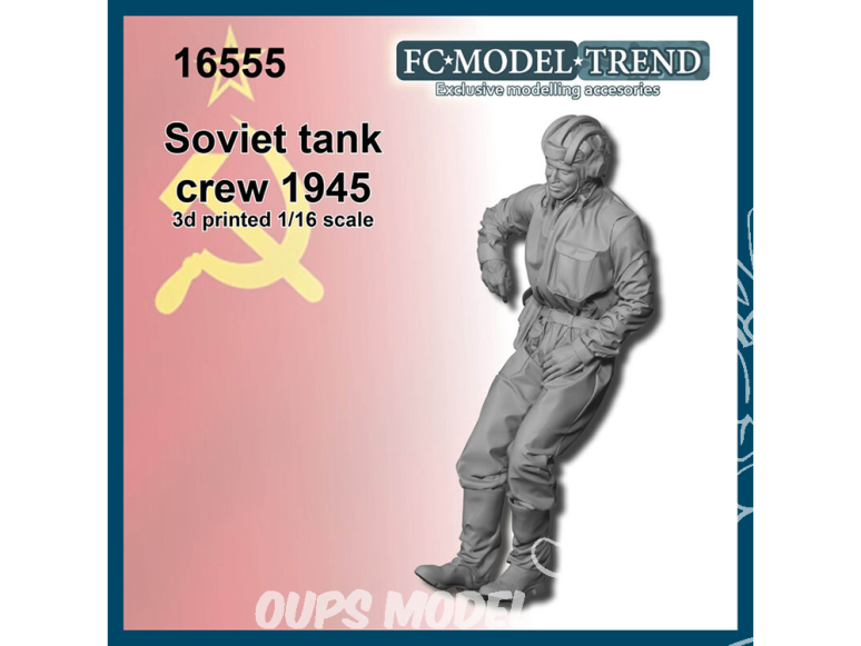 FC MODEL TREND figurine résine 16555 Tankiste Soviétique 1945 1/16