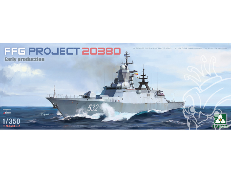 Takom maquette bateau 6012 FFG Project 20380 1/350