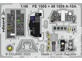EDUARD photodecoupe avion FE1505 Zoom amélioration A-10A Great Wall Hobby 1/48