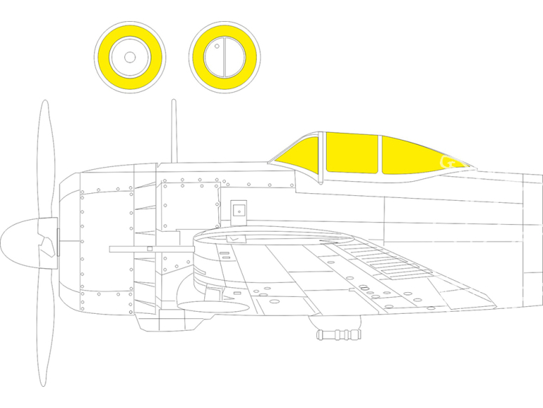 Eduard Express Mask CX685 Ki-43-II Arma Hobby 1/72