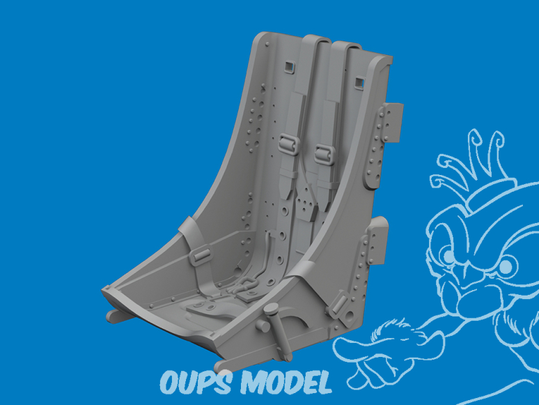 Eduard kit d'amelioration avion brassin Print 6481065 Siège avec harnais intégrale type 2 P-40 Eduard 1/48
