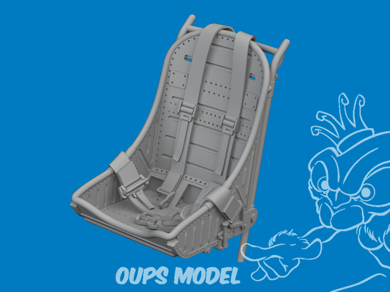 Eduard kit d'amelioration avion brassin Print 6481064 Siège avec harnais intégrale type 1 P-40 Eduard 1/48