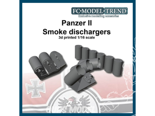 FC MODEL TREND accessoire résine 16552 Déchargeurs de grenades fumigènes Panzer II 1/16