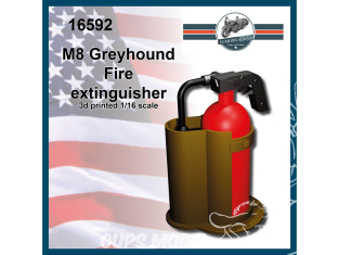 FC MODEL TREND accessoire résine 16592 Extincteur M8 Greyhound 1/16