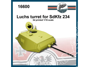 FC MODEL TREND accessoire résine 16600 Tourelle Luchs pour Sd.Kfz.234 1/16