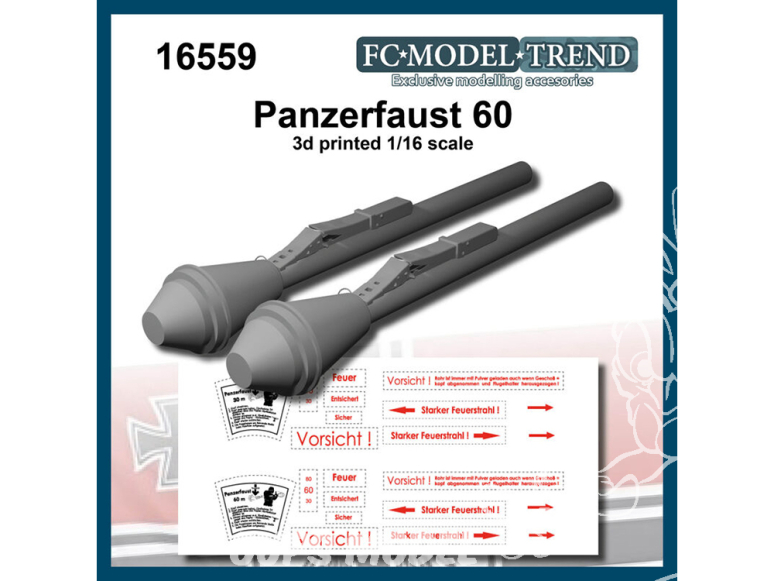 FC MODEL TREND accessoire résine 16559 Panzerfaust 60 1/16