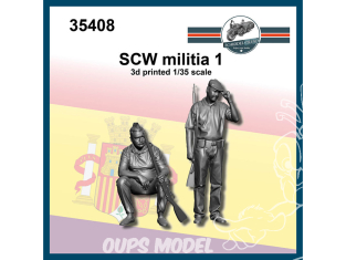 FC MODEL TREND figurine résine 35408 Milice SCW Set 1 1/35