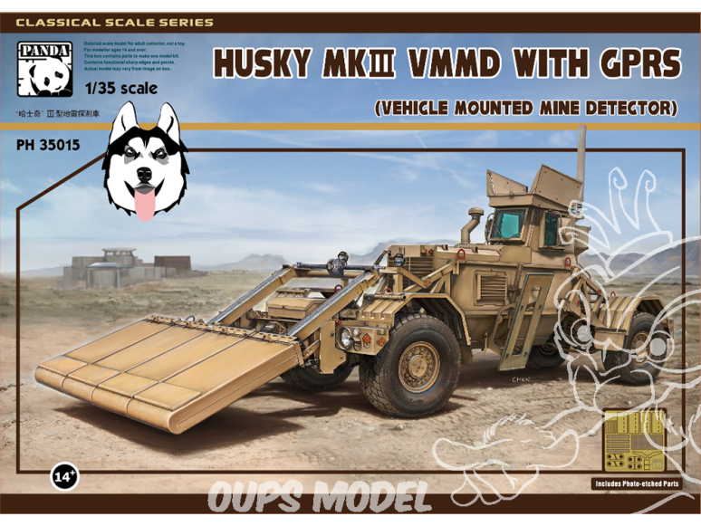 Panda Hobby maquette militaire 35015 HUSKY Mk III VMMD with GPRS 2015 1/35