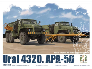 ZimiModel maquette militaire 80159 Ural 4320 & APA-5D 1/48