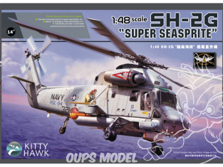 Kitty Hawk maquette hélicoptère kh80126 HELICOPTERE US NAVY KAMAN SH-2G "SUPER SEASPRITE" 1990 1/48