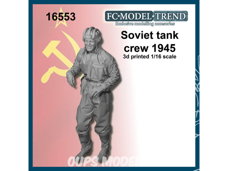 FC MODEL TREND figurine résine 16553 Tankiste soviétique 1945 1/16