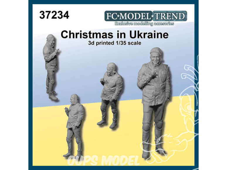 FC MODEL TREND figurine résine 37234 Noël en Ukraine 1/35