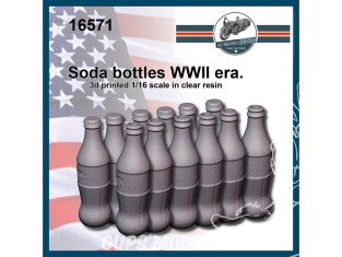 FC MODEL TREND accessoire résine 16571 Bouteilles de soda WWII 1/16