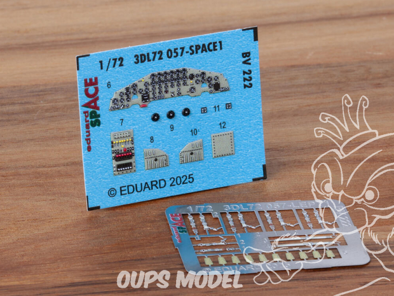 Eduard Space décalques 3D 3DL72057 BV 222 Revell 1/72