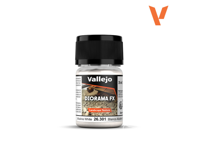 Vallejo 26301 Diorama FX Sable et Graviers Alcalin Blanc 0,5-1 mm 60g