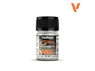 Vallejo 26302 Diorama FX Sable et Graviers Alcalin Blanc 1-2 mm 60g