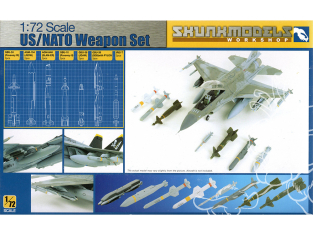 SKUNKMODEL armement avion 72002 US et Nato Ensemble d'armes 1/72